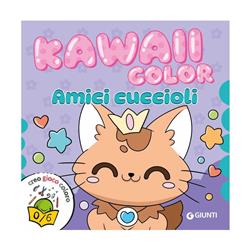Libro Amici Cuccioli Kawaii Color