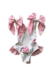 Costume Dolly intero rosa fiori