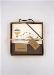 Balloon Set Lenzuola Carrozzina panna moka 90x120 3 pezzi