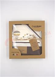 Balloon Set Lenzuola Carrozzina panna moka 90x120 3 pezzi