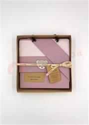 Teddy Set Lenzuola Carrozzina panna rosa 90x120 3 pezzi