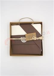 Teddy Set Lenzuola Carrozzina panna moka 90x120 3 pezzi