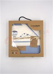 Balloon Set Lenzuola Lettino panna avio 120x180 3 pezzi