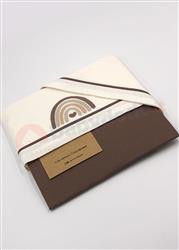 Rainbow Set Lenzuola Lettino panna moka 120x180 3 pezzi