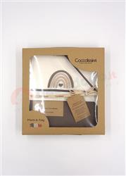 Rainbow Set Lenzuola Lettino panna moka 120x180 3 pezzi
