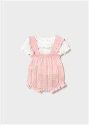 1637.67 Completo salopette tricot quarzo