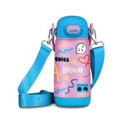 Borraccia Angel Stitch Rosa con tracolla