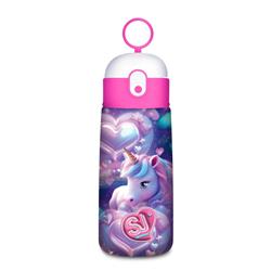 Borraccia Sj Gang Unicorno con Cannuccia