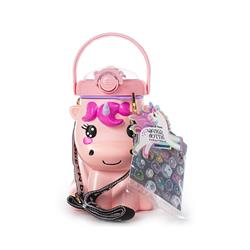 Borraccia Sagomata Unicorno con stickers
