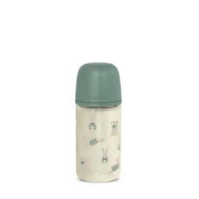 Biberon Vetro Wonder Silicone Coniglio Verde 240ml