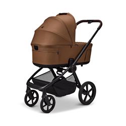 Trio Moon Resea Fold Cognac con Seggiolino Cosmo Black