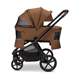 Trio Moon Resea Fold Cognac con Seggiolino Cosmo Black